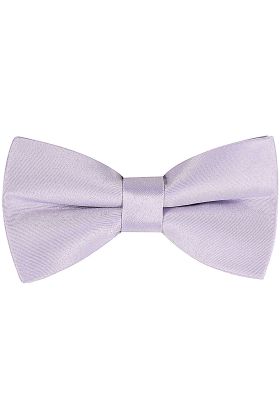 Plain lilac satin classic mens bow tie 