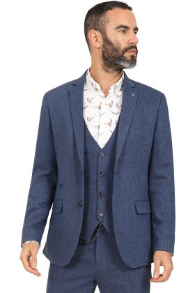Jenson Samuel Lincoln Blue Herringbone Jacket 