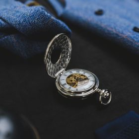 We have a range of pocket watches in stock and available now. 

The perfect finishing touch for gentlemen's formal attire.