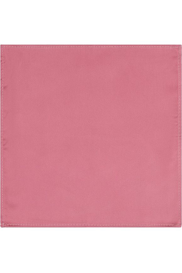 Plain Dusky Pink satin pocket square